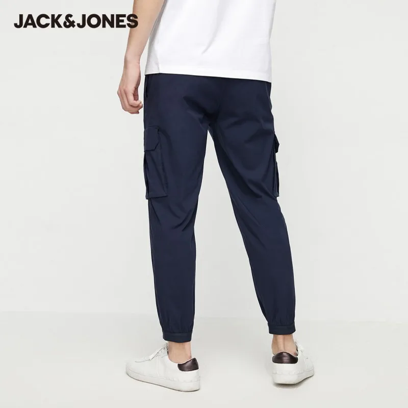 JackJones мужские Разноцветные зауженные уличные брюки-карго Мужская одежда 220214540 |
