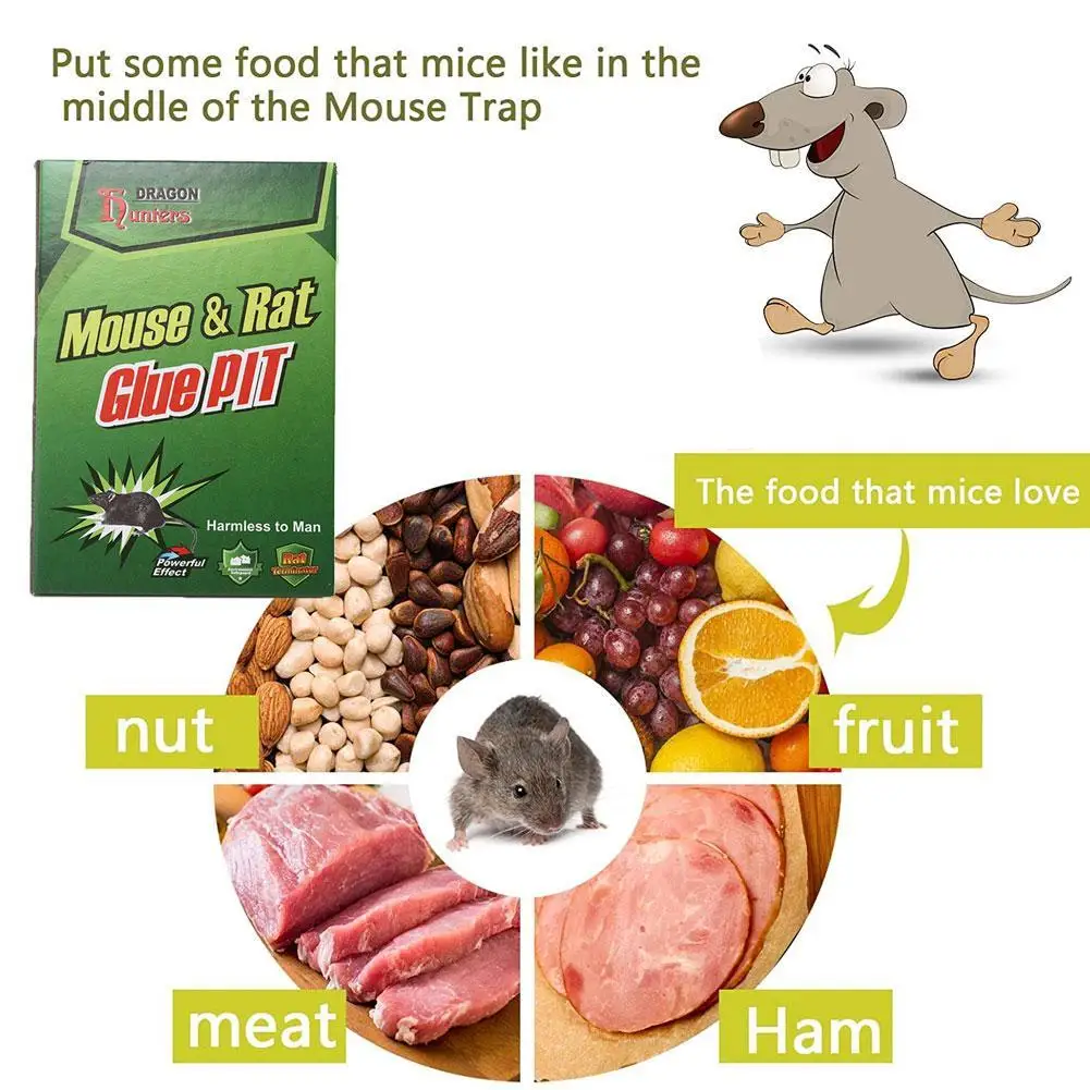 Клейкая приманка для мыши 24 шт. клейкая ловушка мышей эффективная грызунов крыс