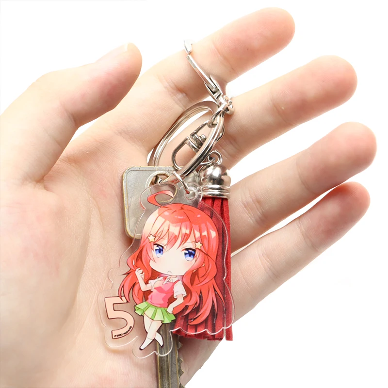 Новинка кольцевой брелок для ключей с фигурками Накано ичика Nino Miku Yotsuba Itsuki