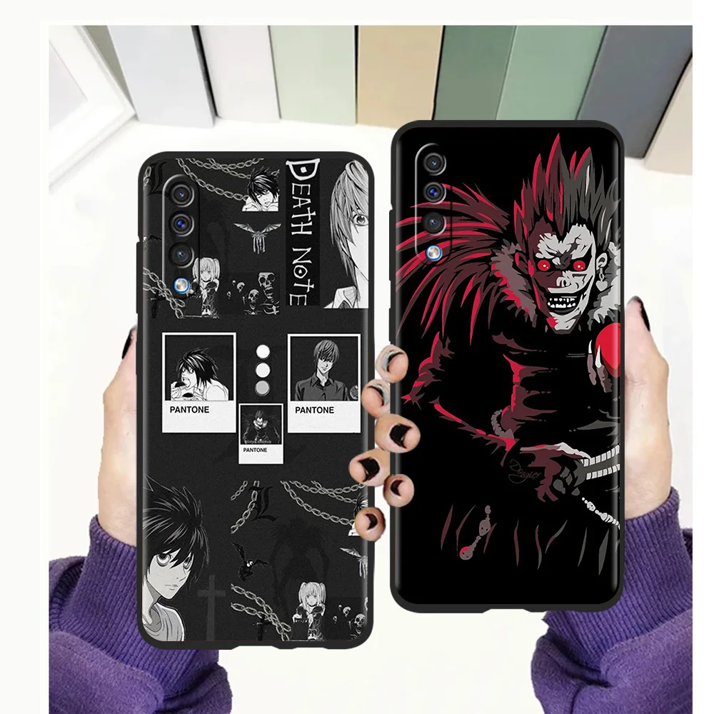 

Death Note Ryuk Kira Phone Case for Samsung Galaxy A12 A22 A02 A03 A03S A50 A70 A40 A10 A20 A30 Luxury Silicone Soft Cover Coque