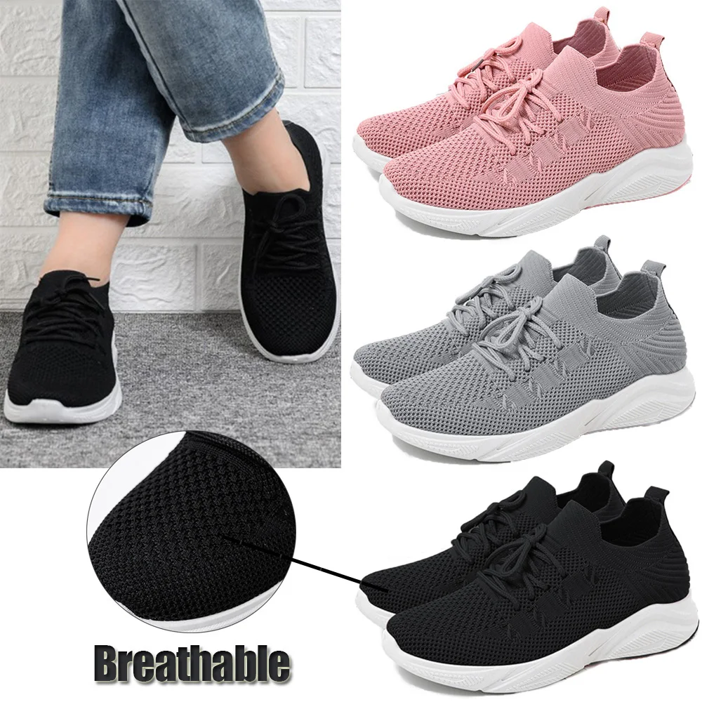 Дышащая повседневная обувь из сетчатого материала для женщин модная бега на