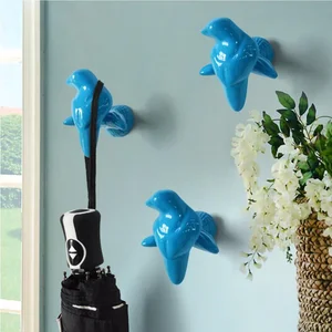 Креативный настенный крючок для сумок, Декоративная вешалка, крючок, креативная модель из смолы, золотые настенные крючки для ванной, крючки для одежды, пальто, Ventosa