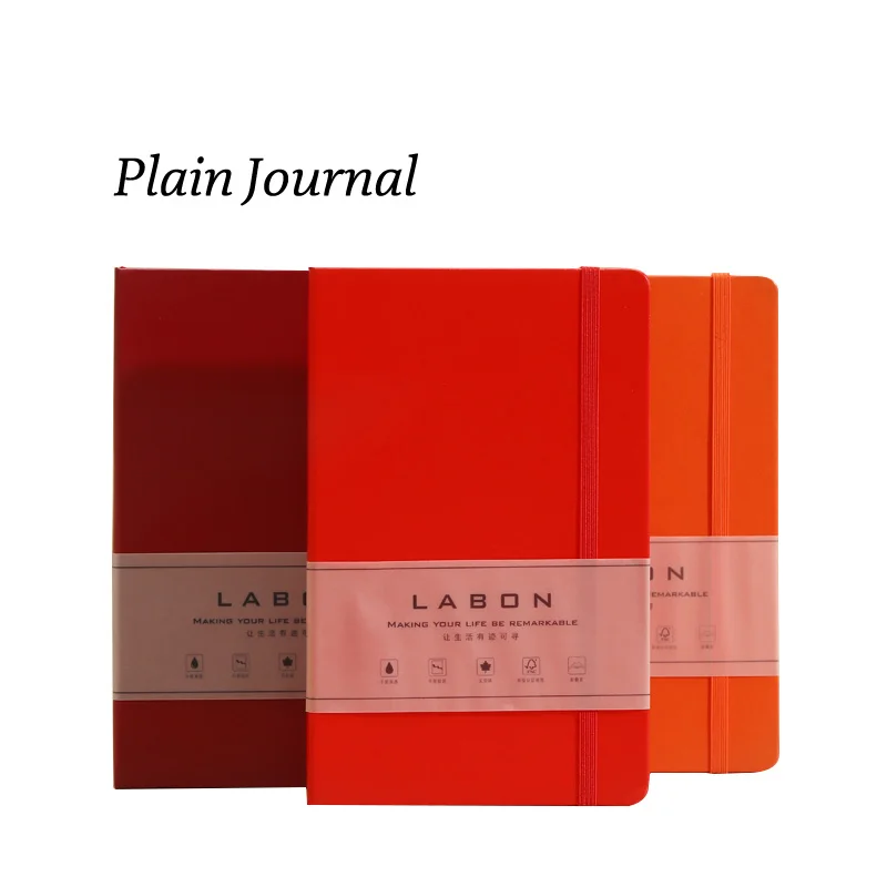 

Hard Cover Plain Notebook Simple Diary Blank Journal
