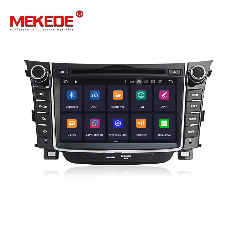 MEKEDE Android 9 автомобильный мультимедийный плеер головное устройство для hyundai I30 Elantra GT 2012 2013 магнитола