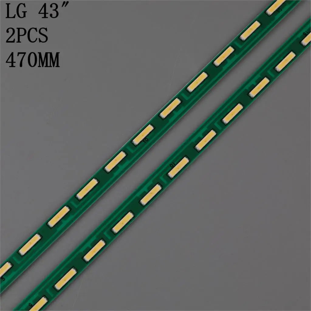 New set 2pcs 36LED led lighting strip for LIG 43LF5400 43LF5900 43UF9000 43LF5410 43UF9000 MAK63207801 in G1GAN01-0794A 0793A