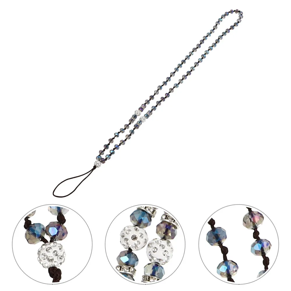 

1Pc Exquisite Crystal Phone Hanging Strap Creative Phone Long Lanyard