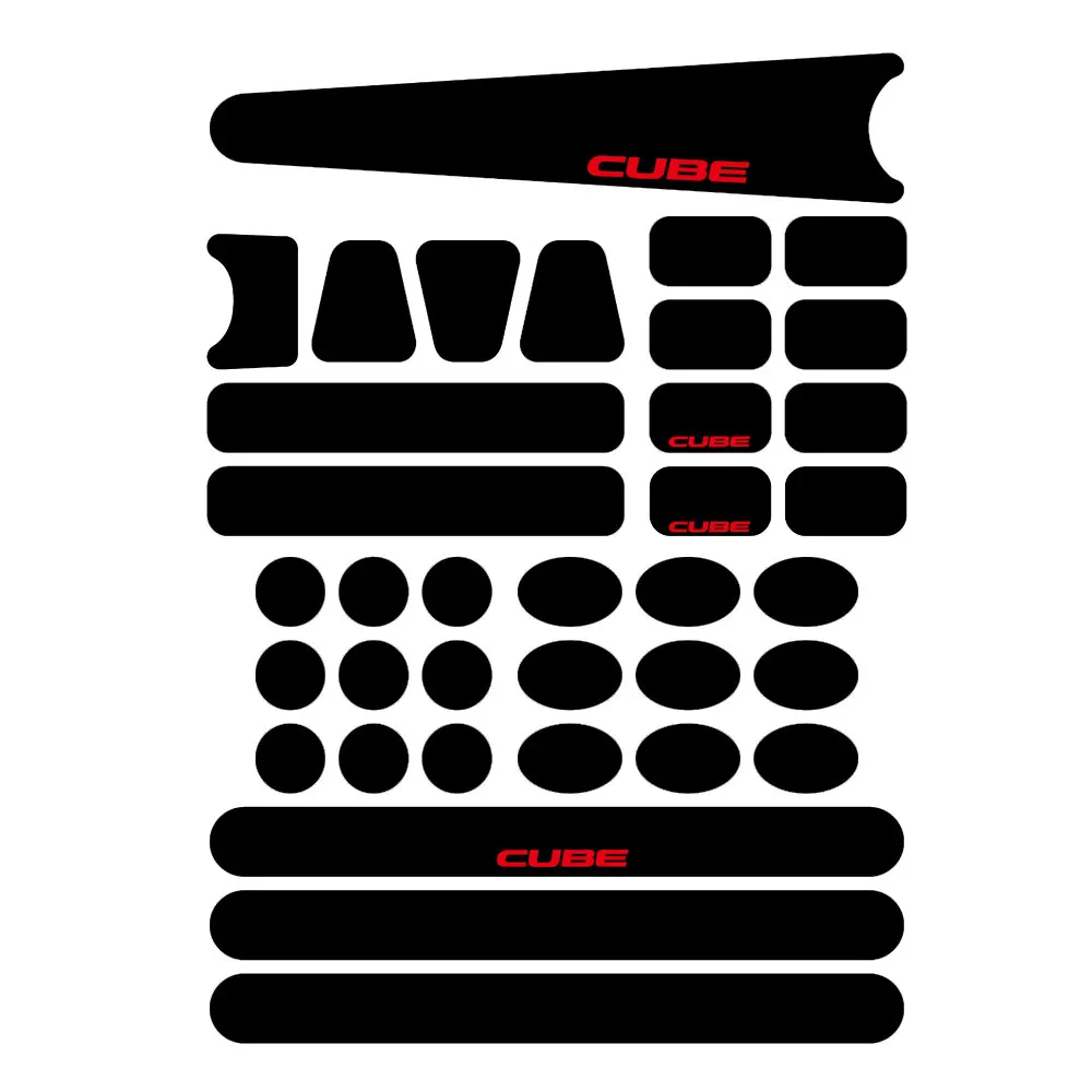 Комплект защиты рамы велосипедной наклейки. Для горного велосипеда cube и