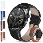 Ремешок кожаный для Huawei Watch GT 3 2 2e 46 ммGT Runner gt3, спортивный браслет для наручных часов Huawei gt2 Pro correa, 22 мм