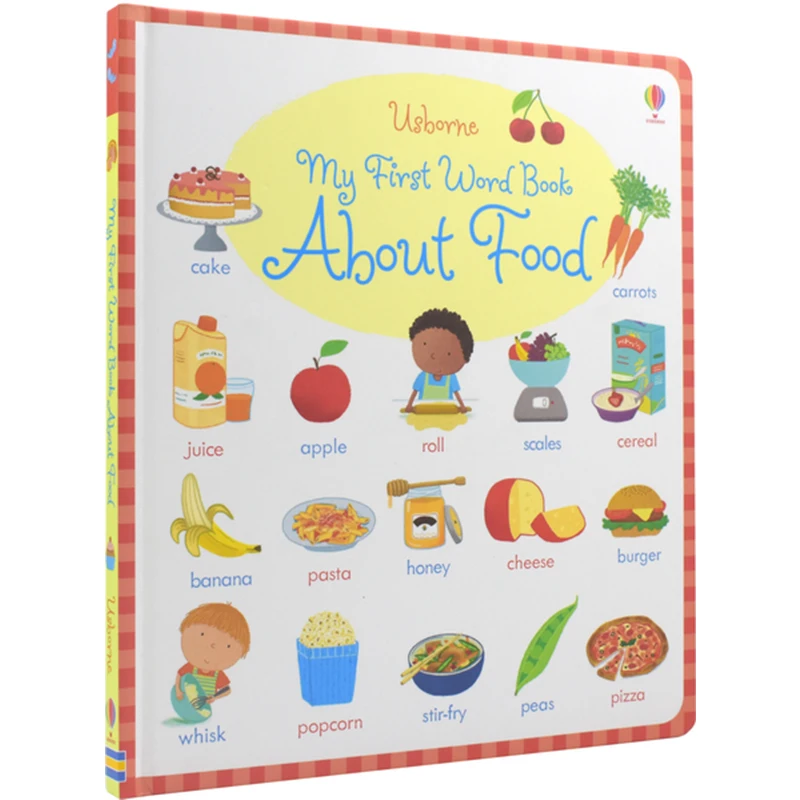 Usborne английская доска для рисунков книга My First Word о еде английский словарь детей и