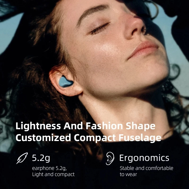 TWS-наушники KZ SKS Bluetooth 5 2 гибридные 1DD + 1BA с шумоподавлением сенсорным управлением