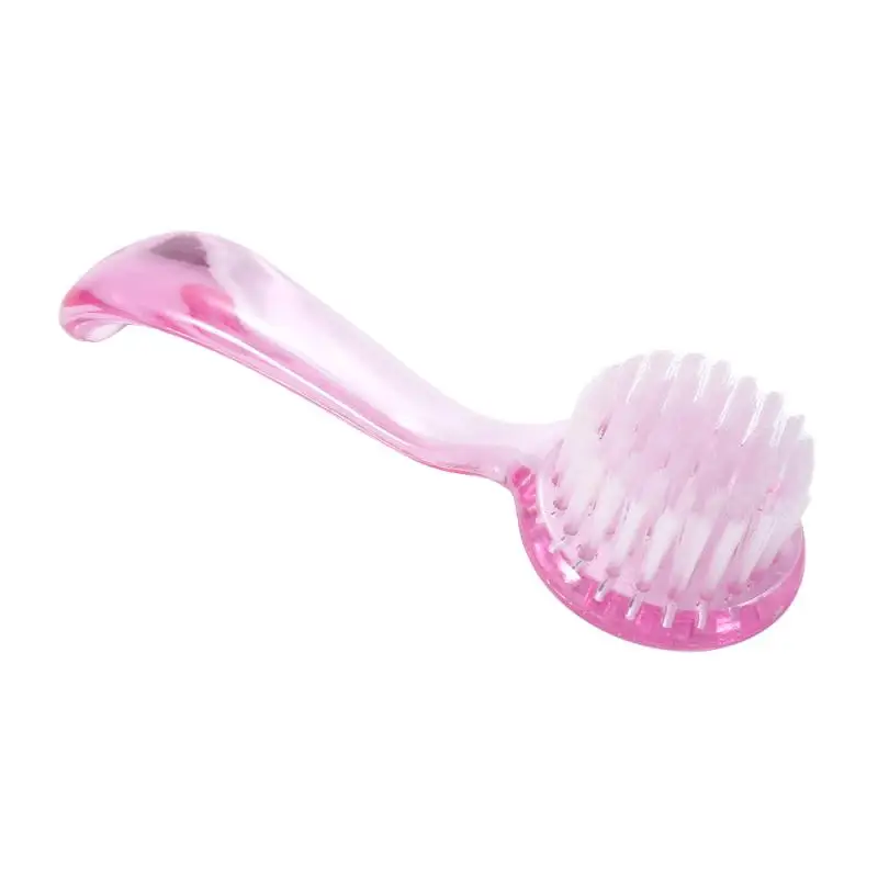 1 Pcs Nail Dust Removal Cleaning Brush Round Head With Cap Plastic Handle Pedicure Manicure Tool Care Accessories | Красота и