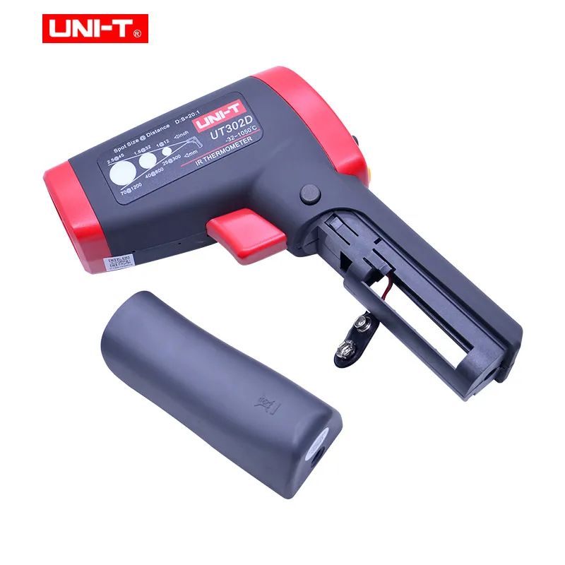 Цена UNI-T UT303A UT303C UT303D Бесконтактный цифровой термометр ИК инфракрасный лазерный Температура пистолет тестер с ЖК дисплей подсветка дисплея