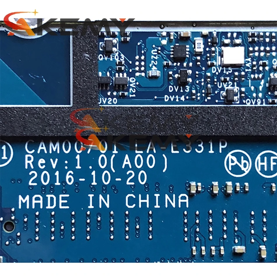 Billig Akemy Für Dell XPS 15 9560 Laptop Motherboard CN-0YV12N 0YV12N YV12N LA-E331P I5-7300HQ GTX 1050 4GB DDR4