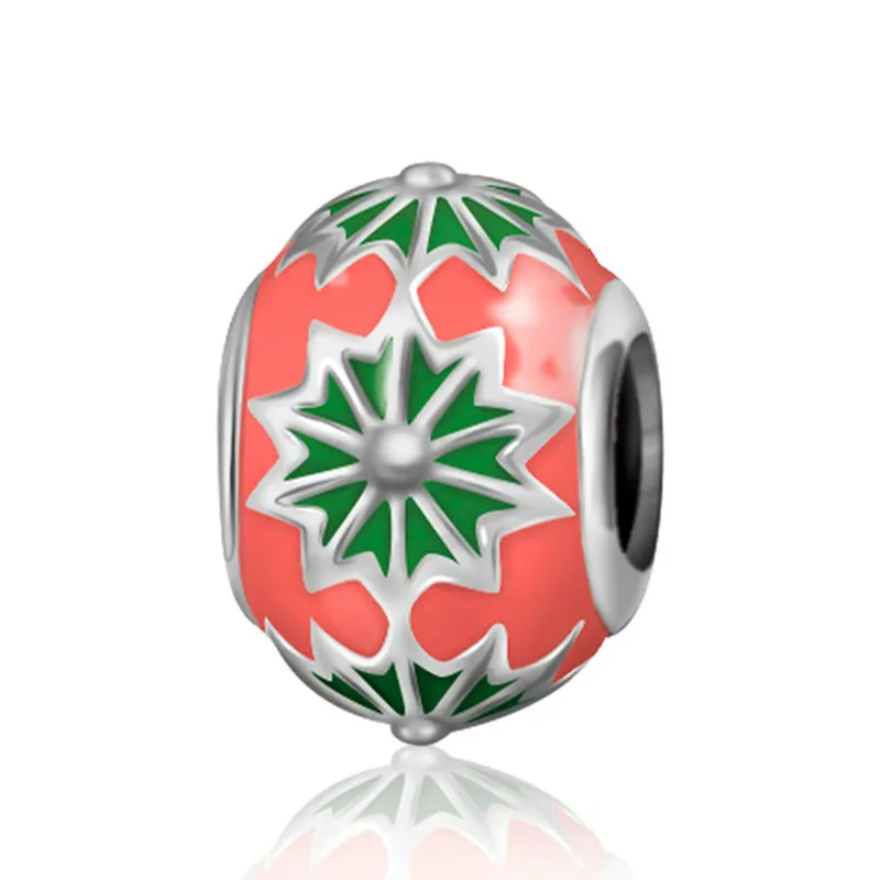 

NEW 100% 925 Sterling Silver Charm Enamel Colored Bead Fit DIY Bracelet Fashion Ladies Gift Jewelry Factory Wholesale 1261-1280