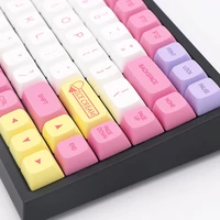 icescream theme np profile dye sublimation fonts pbt keycap for usb mechanical keyboard