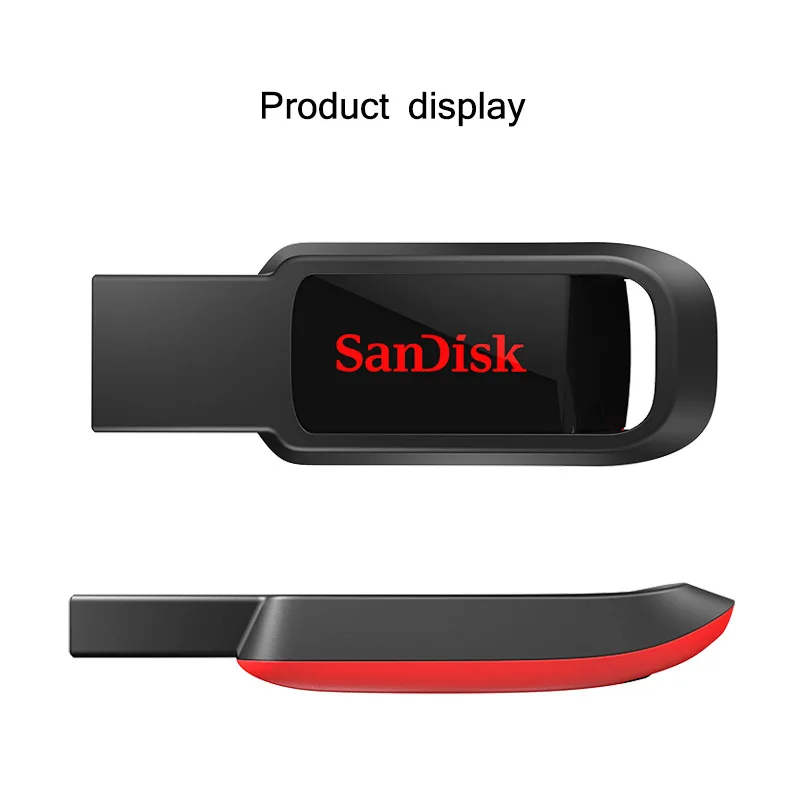 SanDisk флэш-накопитель CZ61 USB 2,0 128 Гб 64 ГБ 32 ГБ 16 ГБ ручка-накопитель черная Флешка USB флеш-накопитель Поддержка официальной проверки