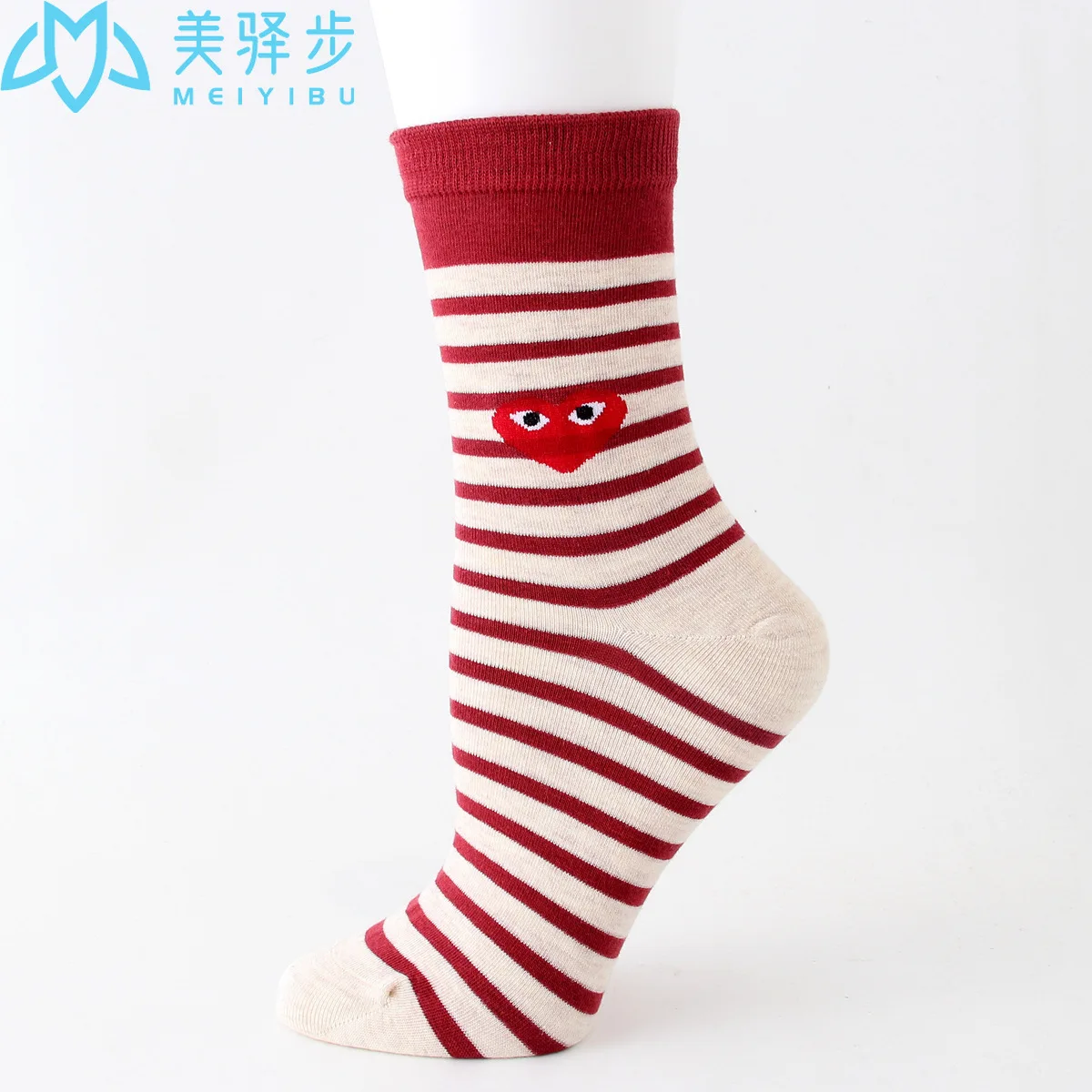 12 Pairs Per Set Love Valentine's Day Cotton Socks Sweat-absorbing Socks Women's Hot Socks