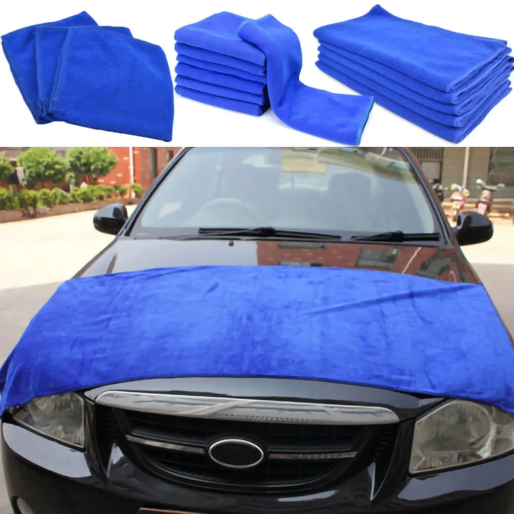 

60 x 160cm Blue Large Microfibre Cleaning Auto Car Detailing Soft Cloths Wash Towel Duster New Car Detailing Soft Cloths