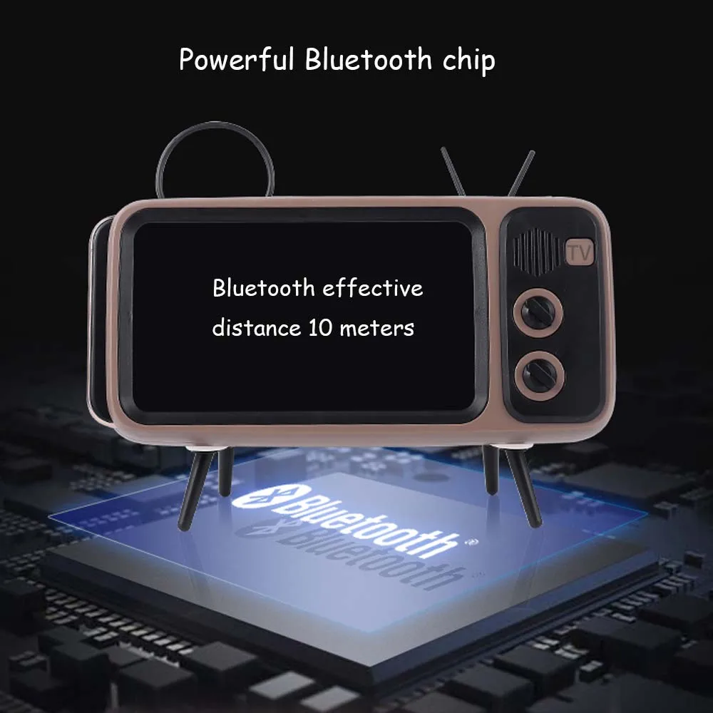 Беспроводная Bluetooth Колонка Портативная стерео звуковая коробка с микрофоном