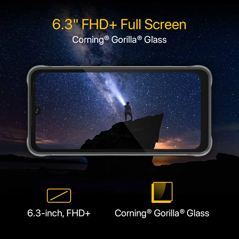 UMIDIGI-tel&eacute;fono inteligente BISON Pro versi&oacute;n Global, m&oacute;vil resistente, 128GB, IP68, Helio G80, NFC, c&aacute;mara Triple de 48MP, 6,3 pulgadas, FHD, 5000mAh-4