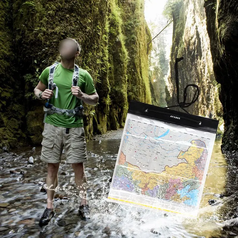 Открытый Кемпинг Туризм Портативный карта Чехлы Для Хранения Чехол прозрачный