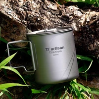 420ml mug ultralight titanium water cup drinking mug for camping hiking picnic backpack light weight drinkware ta8306