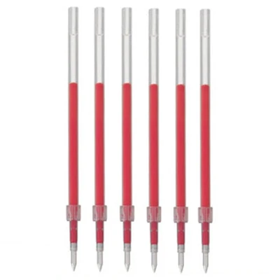 6pcs refills red 6 шт./лот, Mitsubishi Uni, SXN-157S, гладкая масляная ручка, 0,7 мм, наконечник, JETSTREAM, шариковая ручка, Пишущие принадлежности для детей, детей, студентов - Цвет: 6pcs refills red
