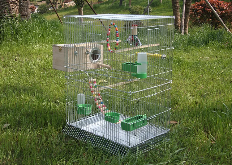 Большая усиленная клетка для большой клетки для птиц parakeet xuanfeng octopus клетка оцинкованная металлическая клетка для птиц