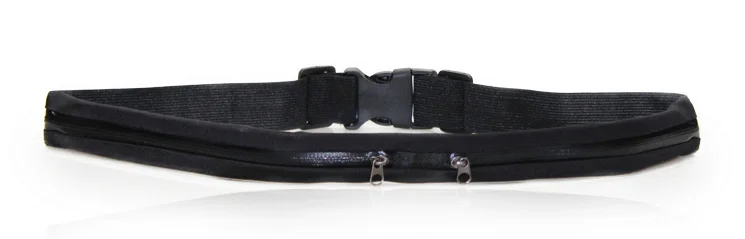 Black Double Pocket Для женщин и мужчин, бег, поясная сумка, Забавный Водонепроницаемый пояс-сумка, велосипедная решетка радиатора для спортивных авто, Бум Сумки sac banane saszetka na biodra - Цвет: Black Double Pocket