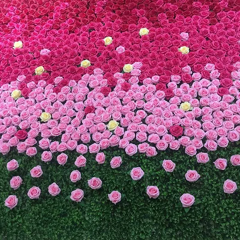 Новый 50 шт. Поддельные искусственного шелка роза цветок с головками бутоны DIY