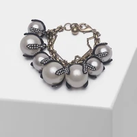 amorita boutique fashion exaggerated artificial pearl bracelet