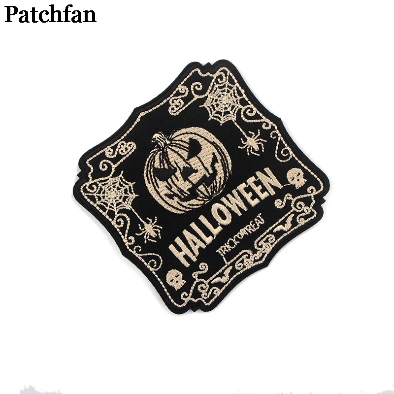 Patchfan Хэллоуин гладить на патчи для одежды бесплатная доставка зимние плотные