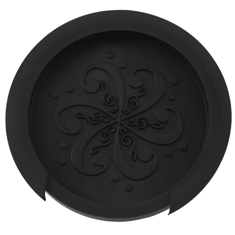 

Acoustic Guitar Sound Hole Cover Block Plug Screeching Halt for 40"/41" EQ Black