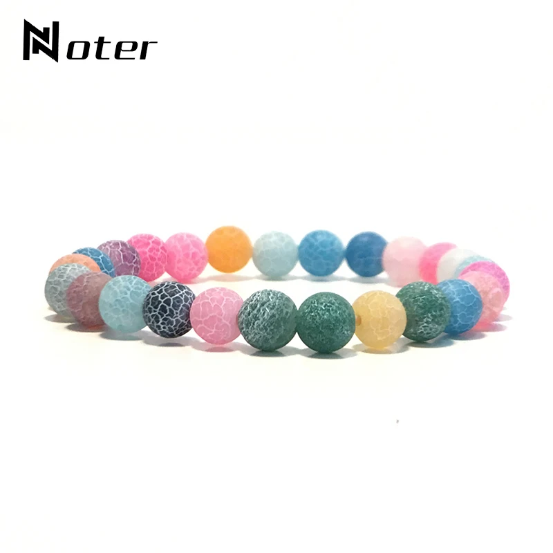 Женские браслеты с натуральным камнем Noter красочный матовый браслет в стиле бохо