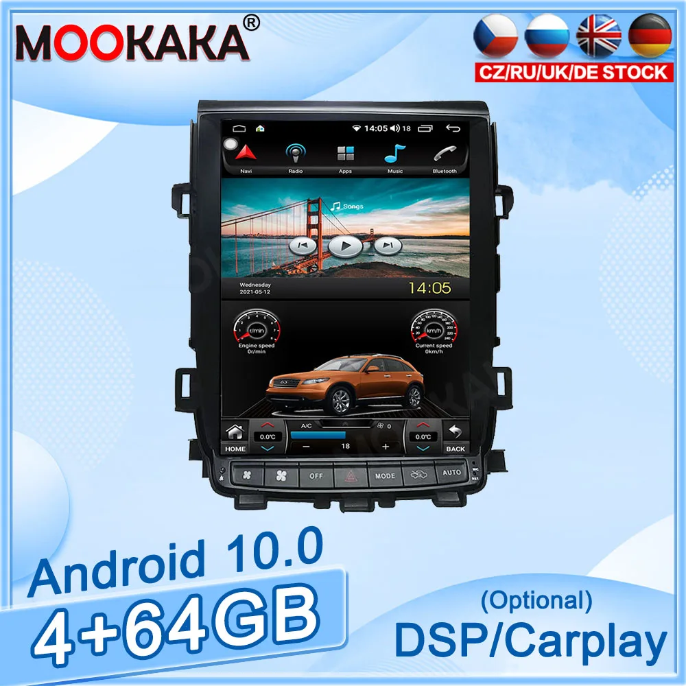 

4+64GB Android10 For Toyota Alpha A20 Car GPS Navigation Car Multimedia Player Auto Radio Tape Recorder Stereo Headunit