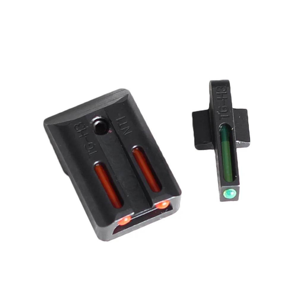 

TOtrait Front Rear Sight Fit M1911 Fiber Optic Front Rear Sight Set Red Green Sight For 1911 CUT .270/.450 Handgun