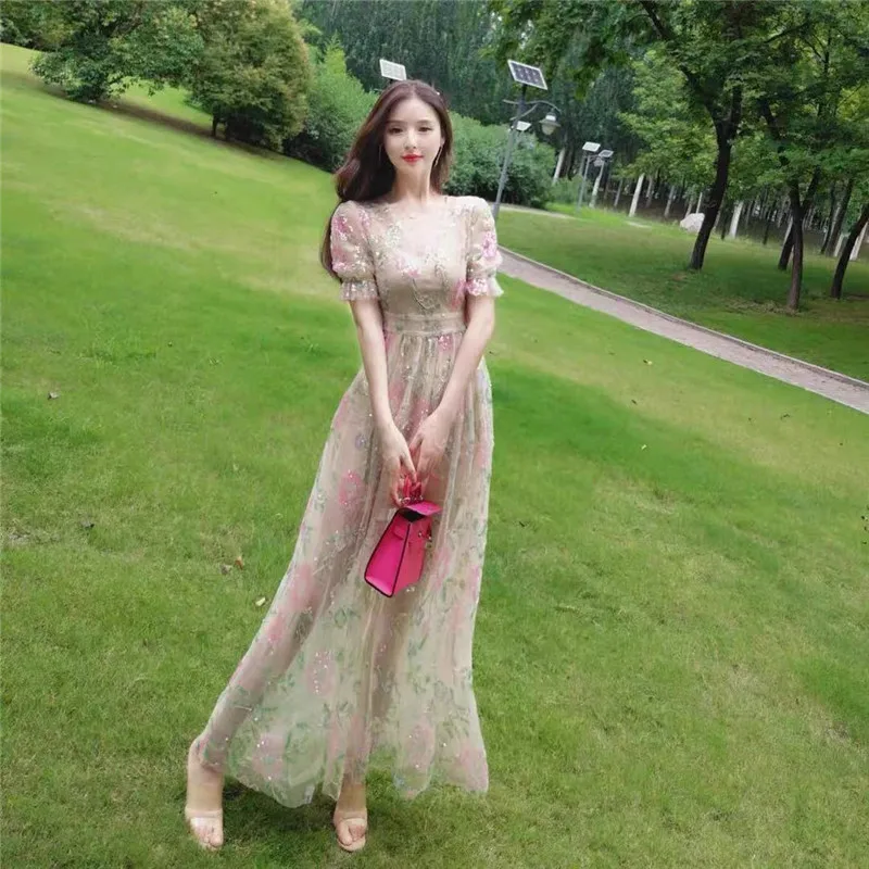 

8837 Print Knit Bodycon Dress Women Green Y2K Summer Hollow Out Sexy Sleeveless Spaghetti Strap Beach Midi Dresses Party