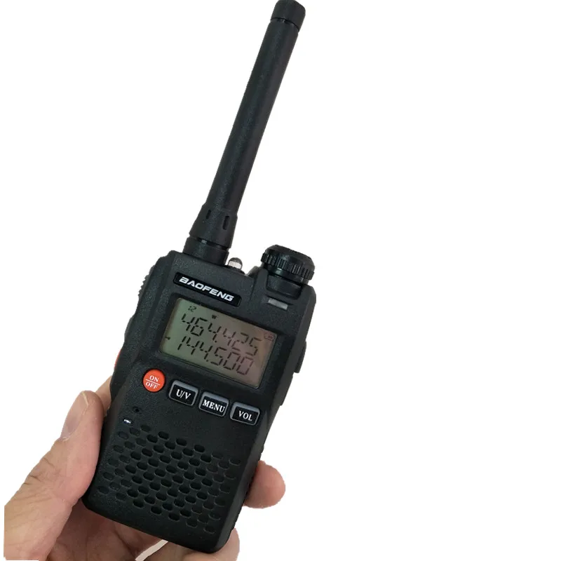 BAOFENG мини-рация VHF УВЧ 2 Вт приемопередатчик Любительский радиоприемник UV 3R
