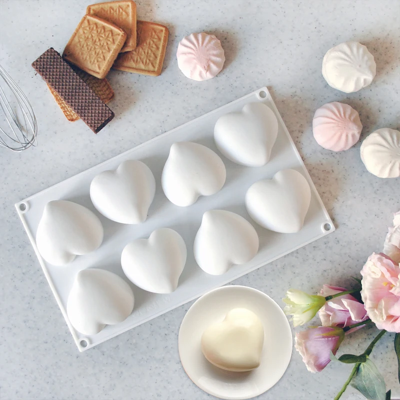 Форма для мыла в форме сердца 8 полостей|Формы мыла| |