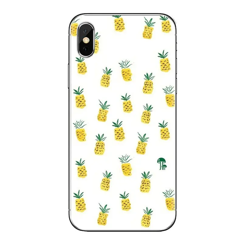 Прозрачные мягкие чехлы для samsung Galaxy S2 S3 S4 S5 MINI S6 S7 edge S8 S9 Plus Note 2 3 4 5 8 Coque Fundas ананас |
