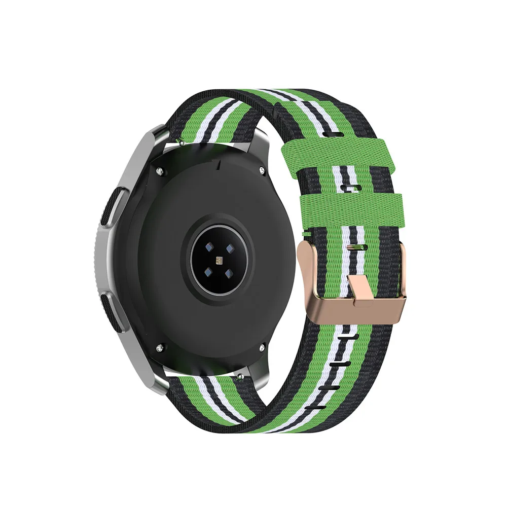 18 20 мм 22 мм холщовый нейлоновый ремешок для часов для samsung Galaxy Watch 42 мм 46 мм Active2 huawei Watch GT2 Amazfit GTR браслет
