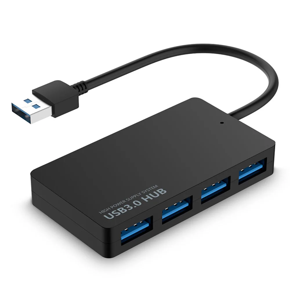 1 шт. Высокоскоростной USB 3,0 концентратор внешний 4 адаптер портов Разветвитель USB удлинитель и игра для портативных ПК Компьютерные аксессуары