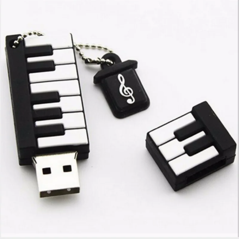 Wholesale Advertisement Creative Cartoon Musical note USB Flash Drive PVC Music Gift usb memory stick cute toy | Компьютеры и офис