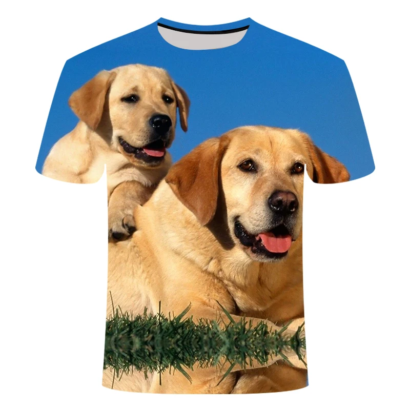 

Summer animal dog T-shirt 3D printing short-sleeved shirt T-shirt O-neck comfortable casual street shirt for men and women S-6XL