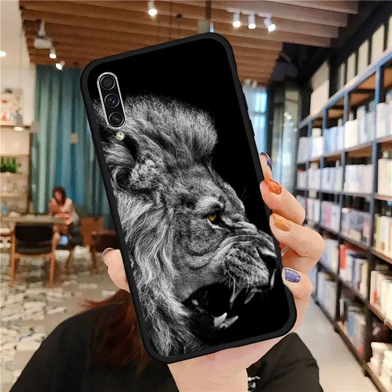 

Horror animal King of the forest lion Phone Case For Samsung galaxy A S note 10 7 8 9 20 30 31 40 50 51 70 71 21 s ultra plus