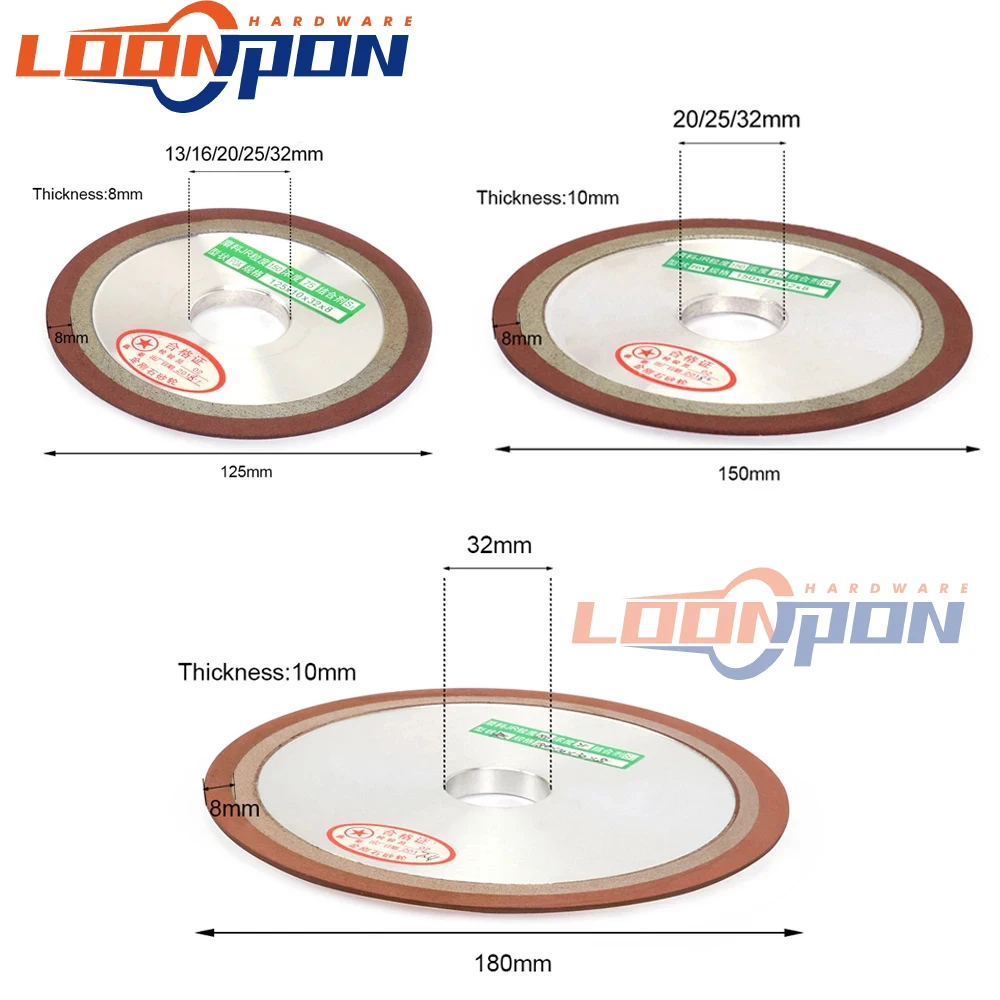 Алмазный шлифовальный круг станок для вольфрамовой стали точилка фрез 125/150/180/200