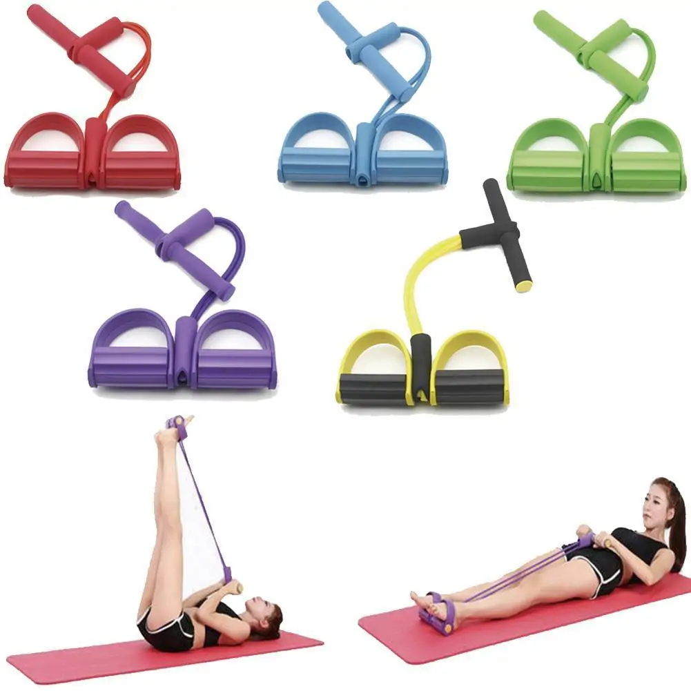 2/4 трубка сильный Фитнес Эспандеры латекс педаль для похудения веревки Йога