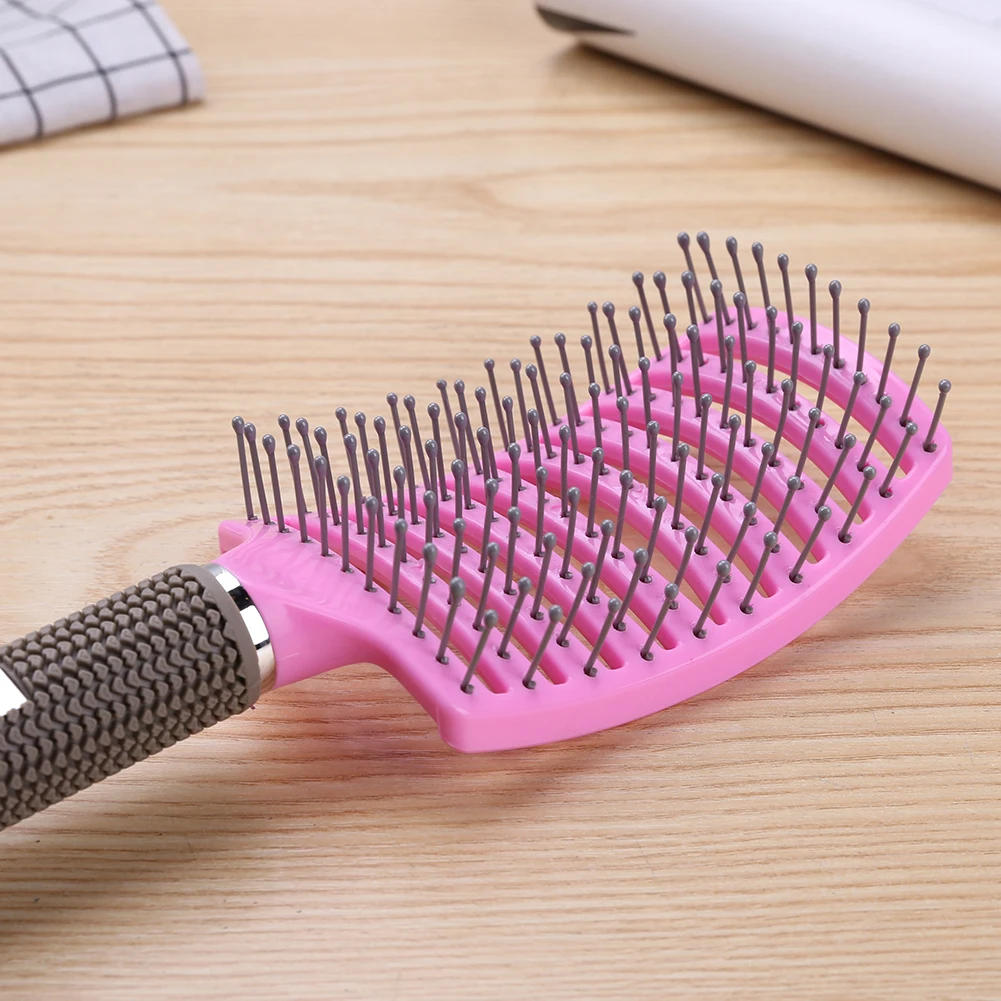 

Hair Brush Hair Scalp Massage Comb Bristle Nylon Wet Curly Detangle Women Hairbrush for Salon Hairdressing Styling Tool