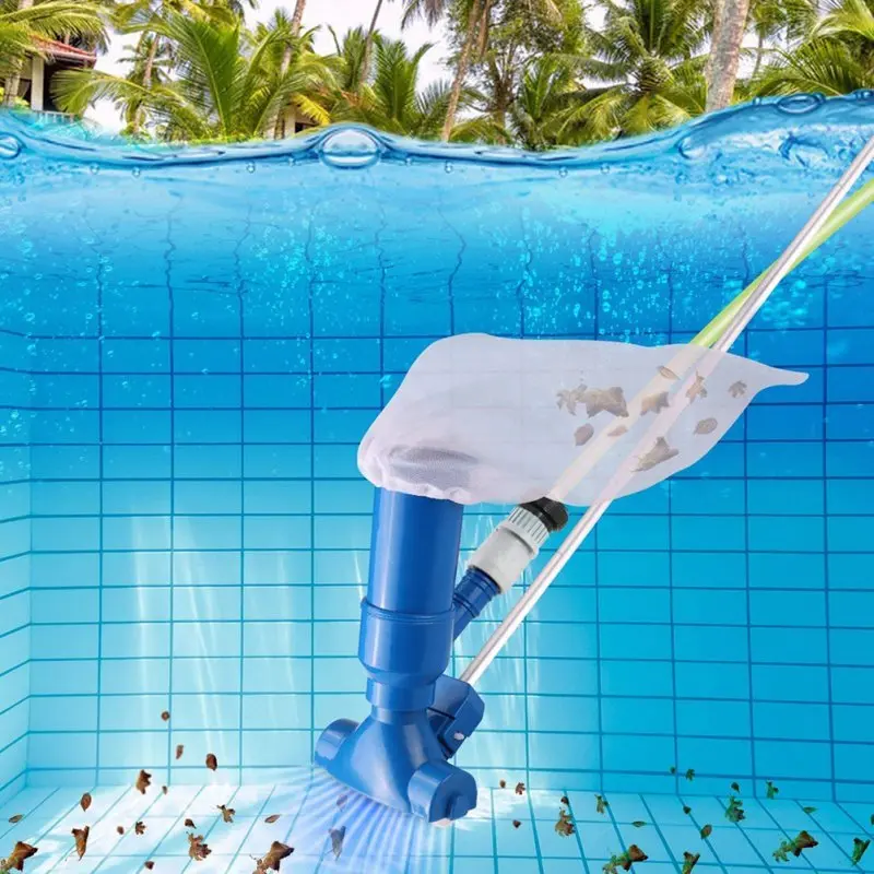 

Detachable Swimming Pool Vacuum Jet Cleaner Portable Pond Fountain Underwater Cleaner For Leaves Dirt Sand Silt With Brush Bag