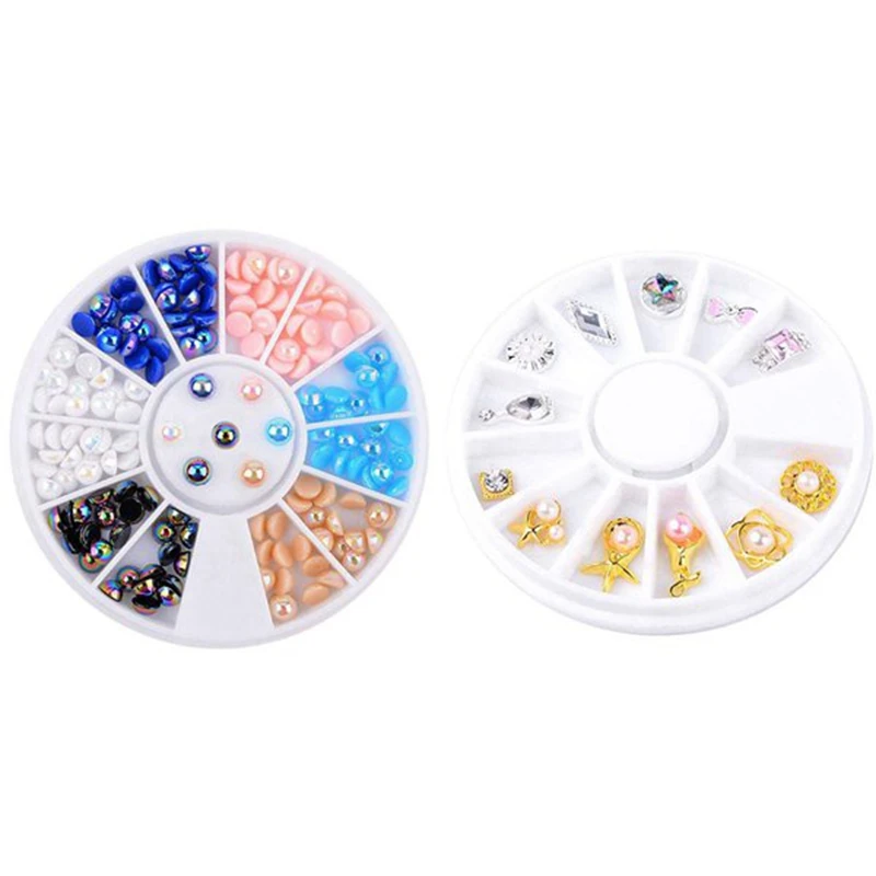 2x5 мм стикер для дизайна ногтей Наклейка на кончик 3D акриловые блестящие стразы